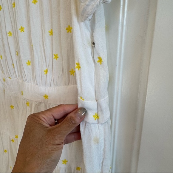 🌈 6/$60 Forever 21 Puff Sleeve Daisy Embroidered Mini Dress Plus Size XL - Picture 4 of 5